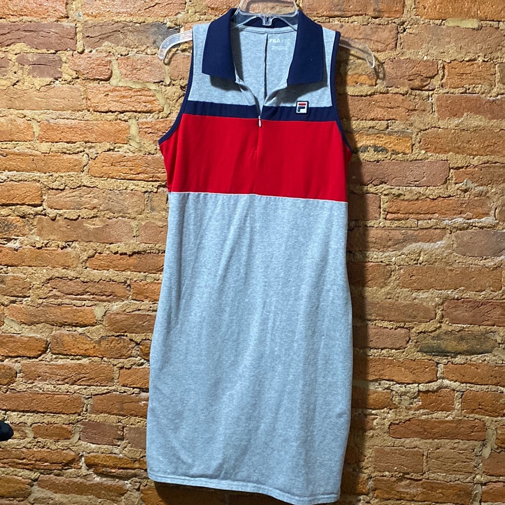 FILA RED WHITE BLUE AMERICA GOLD DRESS SPORTY